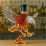 Bald Eagle Shape Glass Whiskey Bottle