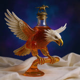 Bald Eagle Shape Glass Whiskey Bottle