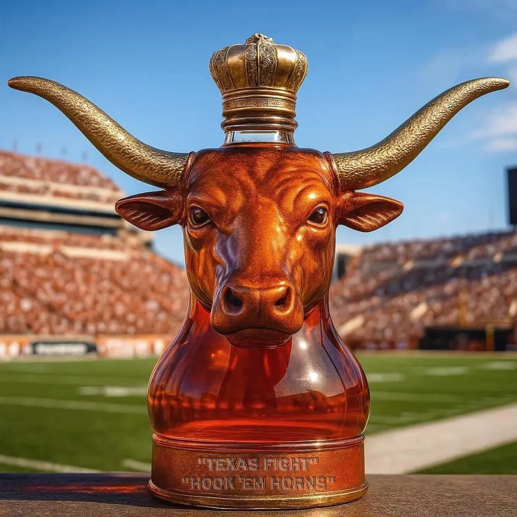 Texas Spirit Bull Bottle - Perfect For Game Day And Special Occasions