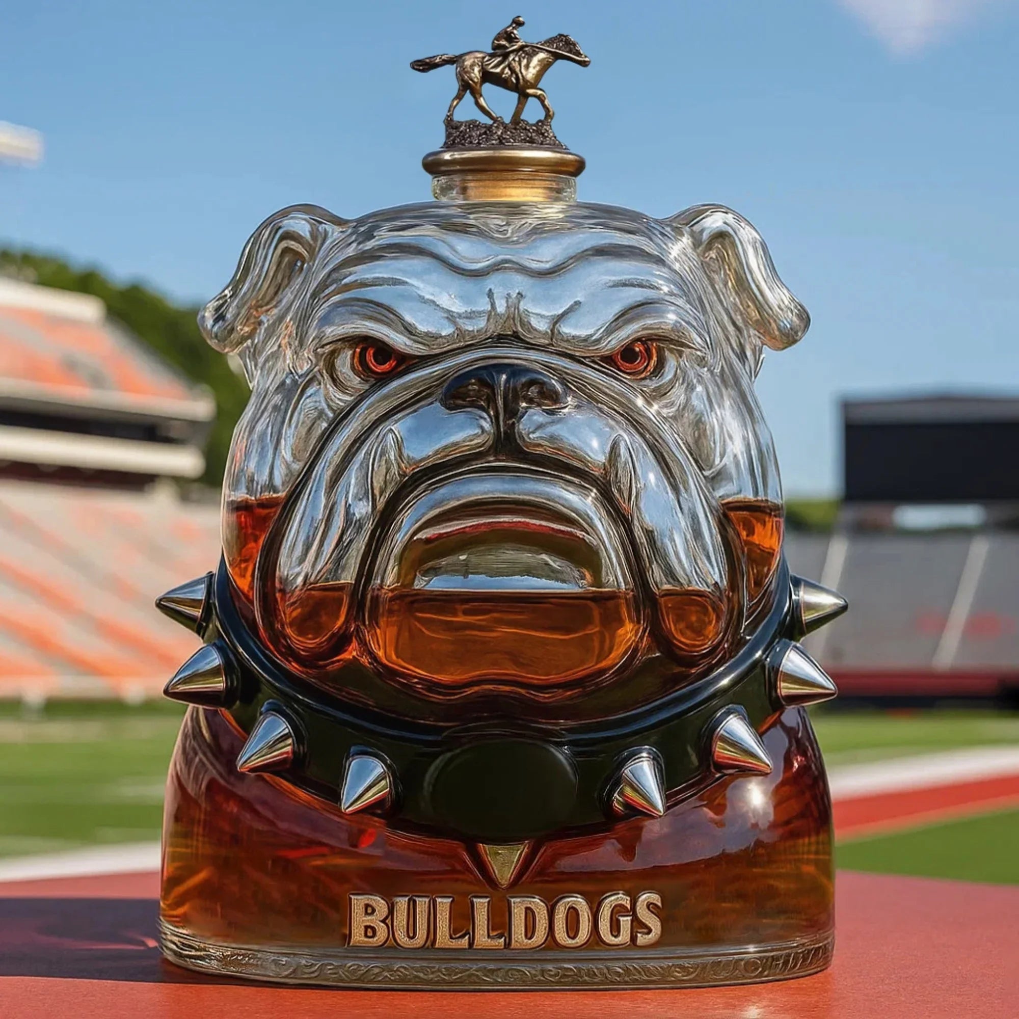 University Of Georgia Bulldogs Whiskey Bottle
