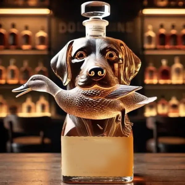 Hunting Dog Whiskey Bottle