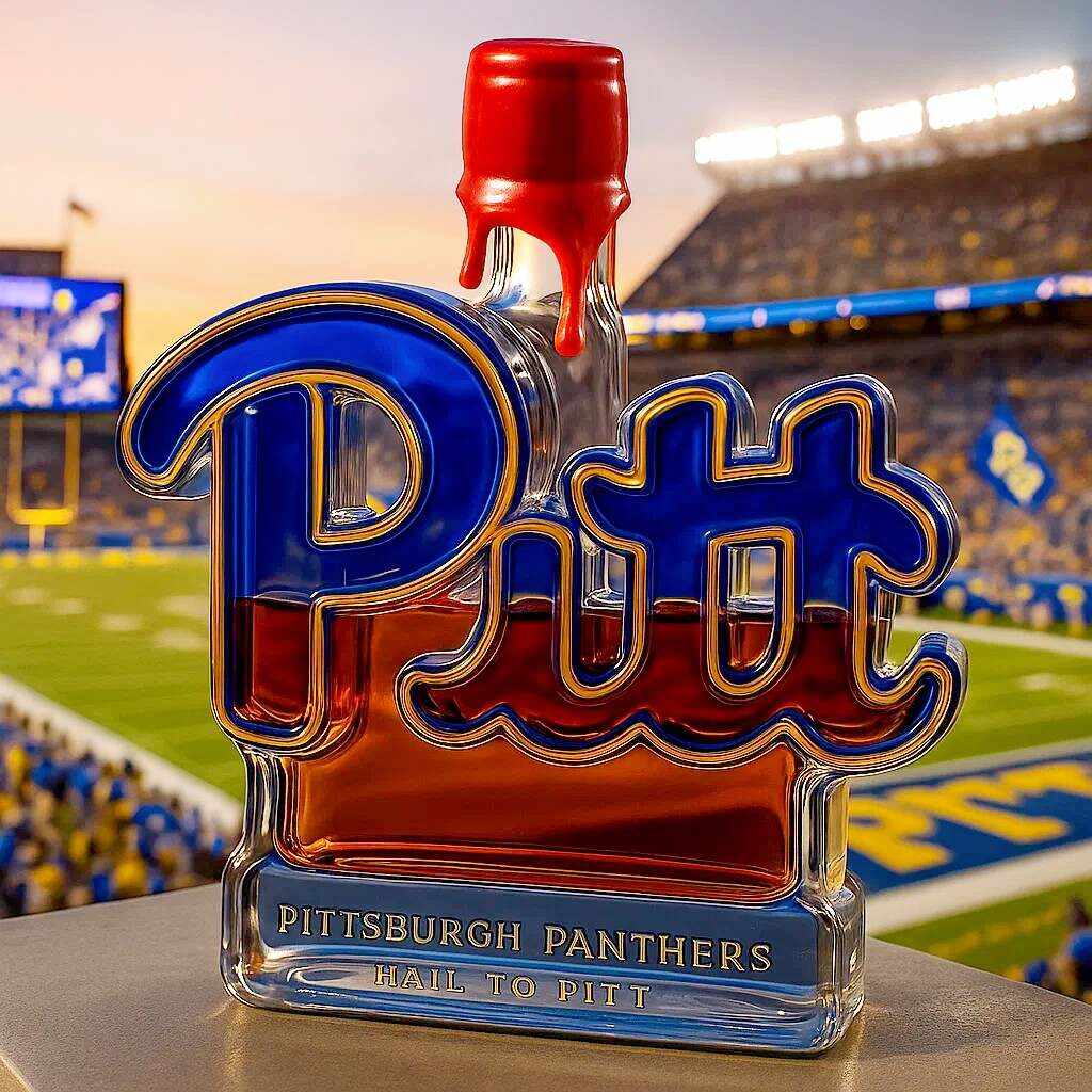 Pittsburgh Panthers Whiskey Bottle