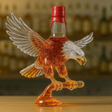 Bald Eagle Shape Glass Whiskey Bottle