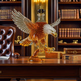 Bald Eagle Shape Glass Whiskey Bottle