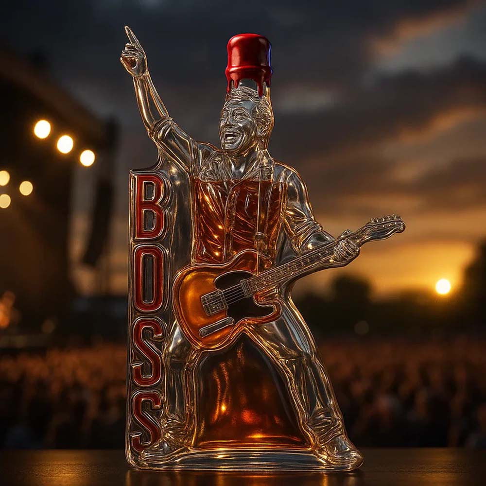 The Boss Bruce Springsteen Whiskey Bottle