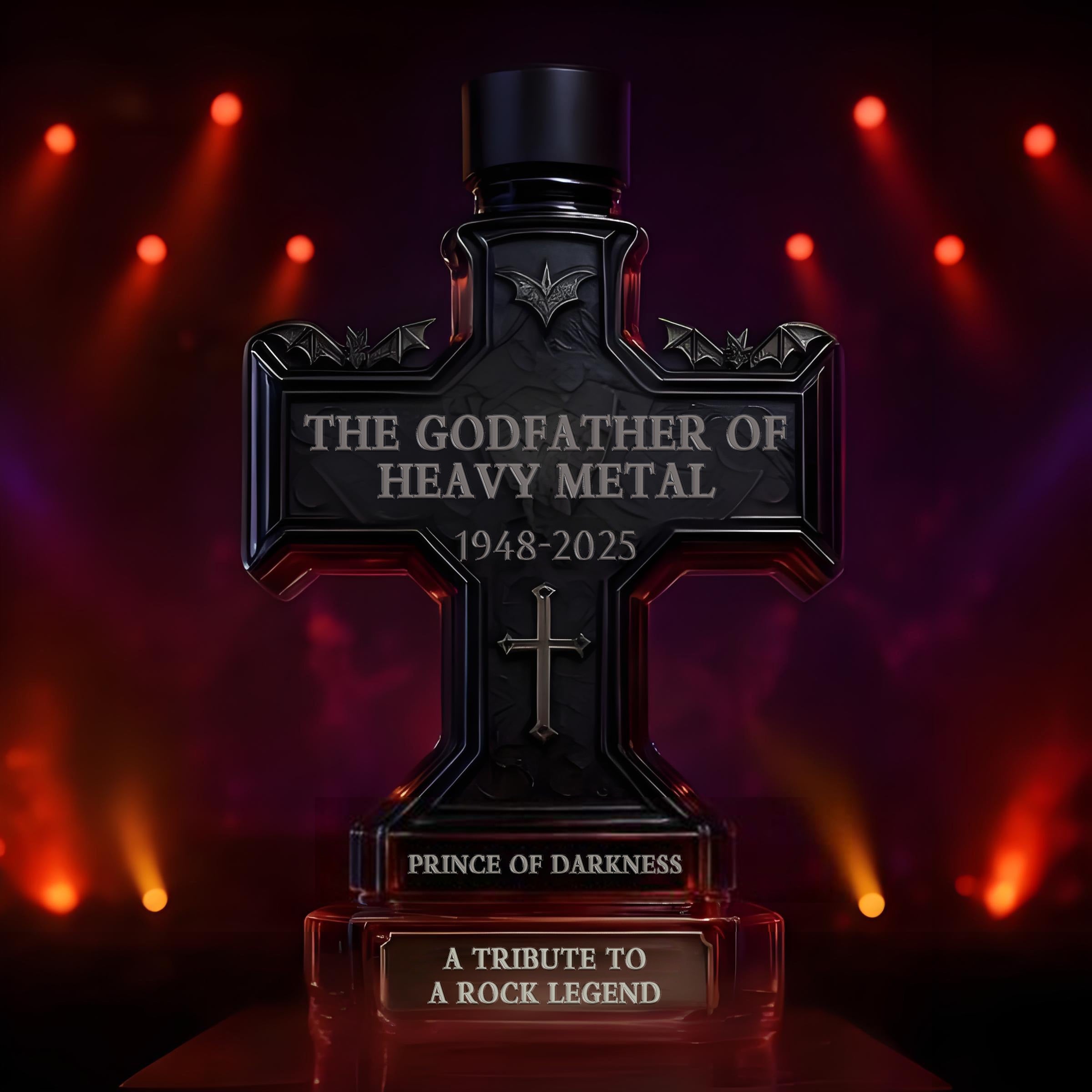 Ozzy Osbourne Final Tour Memorial Whiskey Bottle