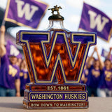 UW Washington Huskies Whiskey Bottle