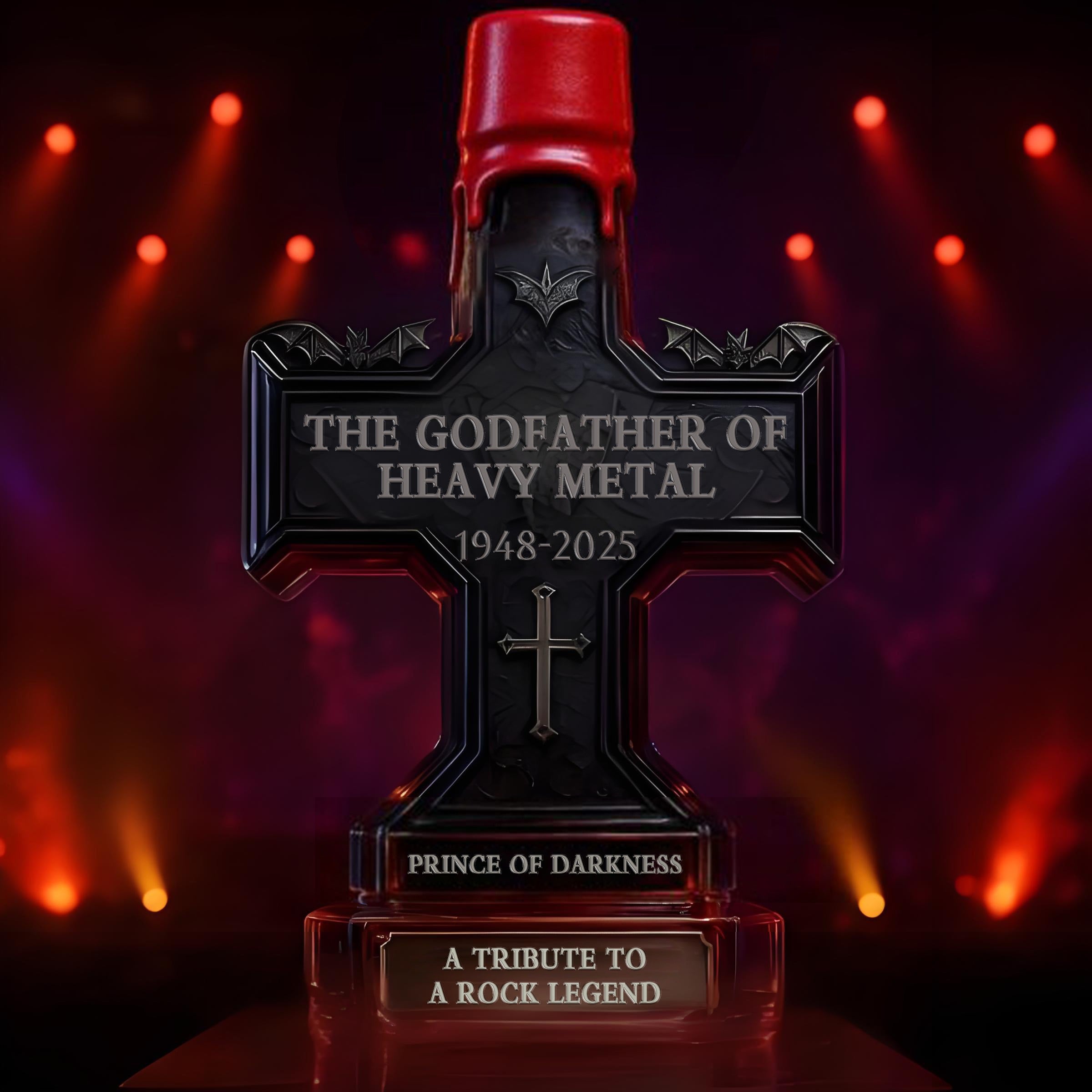 Ozzy Osbourne Final Tour Memorial Whiskey Bottle